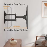 Perlegear TV fali tartó, dönthető-forgatható, 10-40", max. 20 kg, VESA 200x200 mm 5