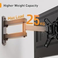Perlegear TV fali tartó, dönthető-forgatható, 10-40", max. 20 kg, VESA 200x200 mm 3