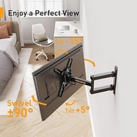 Perlegear TV fali tartó, dönthető-forgatható, 10-40", max. 20 kg, VESA 200x200 mm 4