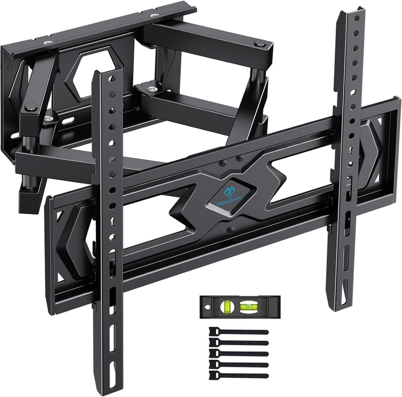PERLESMITH TV fali tartó 26-70 colos tévéhez, forgatható dönthető konzol, max 45 kg - matte black