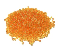 Perla staklene perlice Rocailles indijanske perle 4 mm 6/0 okrugle mini perlice 1100 kom - Gold AB prozirne 5