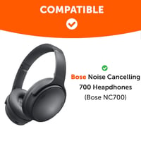 Perne de schimb PESLNG pentru căști Bose Noise Cancelling 700 (NC700) - piele proteică albă 2