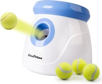 Pet Prime Automatický vrhač loptičiek pre psov – pre malé plemená, s 3 tenisovými loptičkami, nastaviteľná vzdialenosť, hra v interiéri aj exteriéri, biely 2