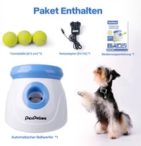 Pet Prime Automata Labdavető Kutyáknak 3 Távolsággal 3-9m Teniszlabdákkal 7