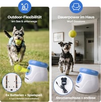 Pet Prime Automata Labdavető Kutyáknak 3 Távolsággal 3-9m Teniszlabdákkal 4