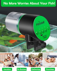 Petbank Automata Haletetõ 200ml USB-C Töltéssel Akváriumhoz Zöld 6
