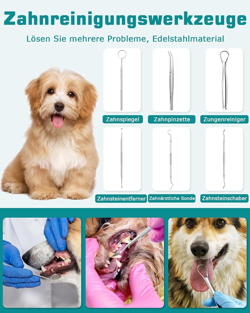 Petbank Ultrahangos Fogkefe Kutyáknak és Macskáknak, 5 Mód, 4 Fej - Black