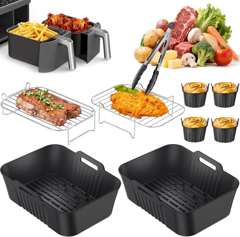PETHREE Ninja AF400EU AF300EU légsütő kiegészítő készlet - 9 db, szilikon, BPA-mentes, 7,6–9,5 L