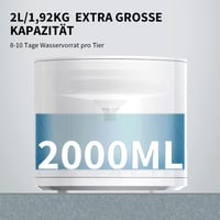 PETKIT Automata Okos Ivókút Macskáknak és Kutyáknak - 2L Vízszintjelzővel, Vezeték Nélküli Szivattyúval, Applikációval Vezérelhető, Ultra Cs 4