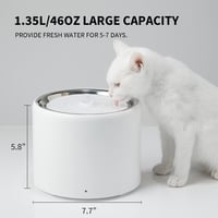PETKIT Automatska Bežična Pojilica - 1,8L Pojilica od Nehrđajućeg Čelika za Pse i Mačke - Bez filtarske jedinice (stanje: vidi 2. sliku) 8