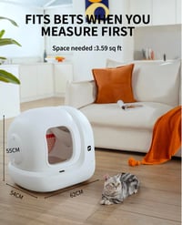 Samočistiaca toaleta pre mačky PETKIT Pura Max 2, extra veľká automatická toaleta 76 l, eliminácia zápachu N50, ovládanie cez aplikáciu, pre viac mačiek, 11 bezpečnostných prvkov 8
