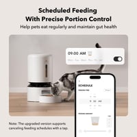 Hrănitor automat pentru pisici și câini PETLIBRO 5L cu Wi-Fi 5G și 2.4G, control prin aplicație, senzor de nivel scăzut al hranei, 1-10 mese pe zi și funcție de înregistrare vocală 2