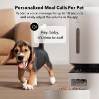 Hrănitor automat pentru pisici și câini PETLIBRO 5L cu Wi-Fi 5G și 2.4G, control prin aplicație, senzor de nivel scăzut al hranei, 1-10 mese pe zi și funcție de înregistrare vocală 4