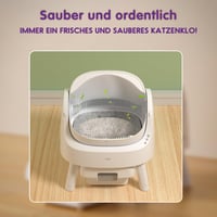 Toaletă Autocuratabilă pentru Pisici PetPivot cu Design Deschis, Mod Automat și Manual, Curățare Instantanee, pentru Pisici Mari și Gospodării cu Mai Multe Pisici 3