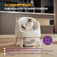 Toaletă Autocuratabilă pentru Pisici PetPivot cu Design Deschis, Mod Automat și Manual, Curățare Instantanee, pentru Pisici Mari și Gospodării cu Mai Multe Pisici 4