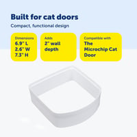 PetSafe Alagút Hosszabbítás Macska Csapóajtóhoz 168x165mm Fehér 4