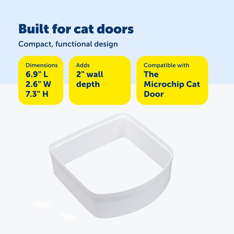 PetSafe Alagút Hosszabbítás Macska Csapóajtóhoz 168x165mm Fehér