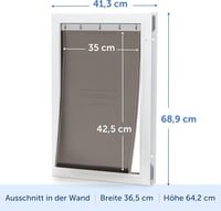PetSafe Aluminium Kutyaajtó Mágneses Zárással, Rugalmas Ajtó, Könnyű Tisztítás 5