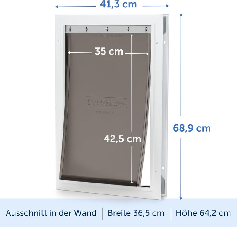 PetSafe Aluminium Kutyaajtó Mágneses Zárással, Rugalmas Ajtó, Könnyű Tisztítás