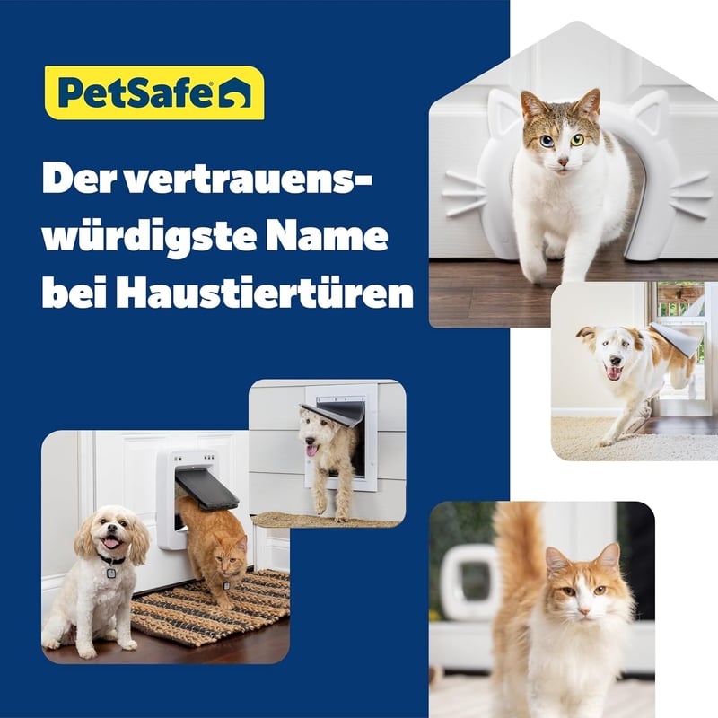 PetSafe Aluminium Kutyaajtó Mágneses Zárással, Rugalmas Ajtó, Könnyű Tisztítás