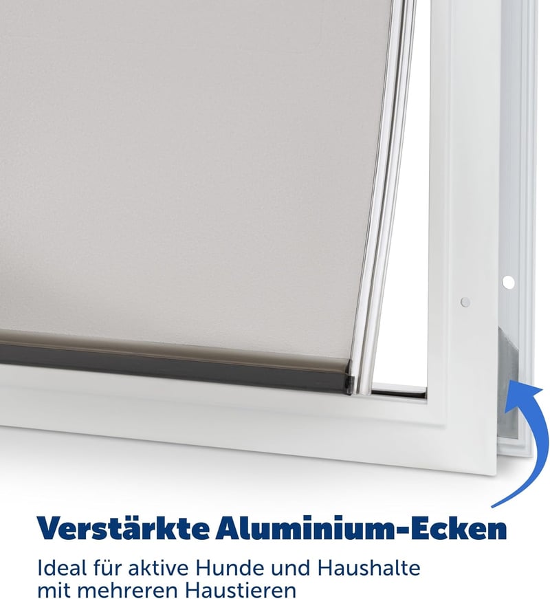 PetSafe Aluminium Kutyaajtó Mágneses Zárással, Rugalmas Ajtó, Könnyű Tisztítás