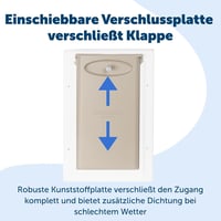 PetSafe Alumínium kutyaajtó mágneses záródással, flexibilis betéttel, alumínium keret, kicsi közepes nagy, macskaajtó nagy cicáknak 3