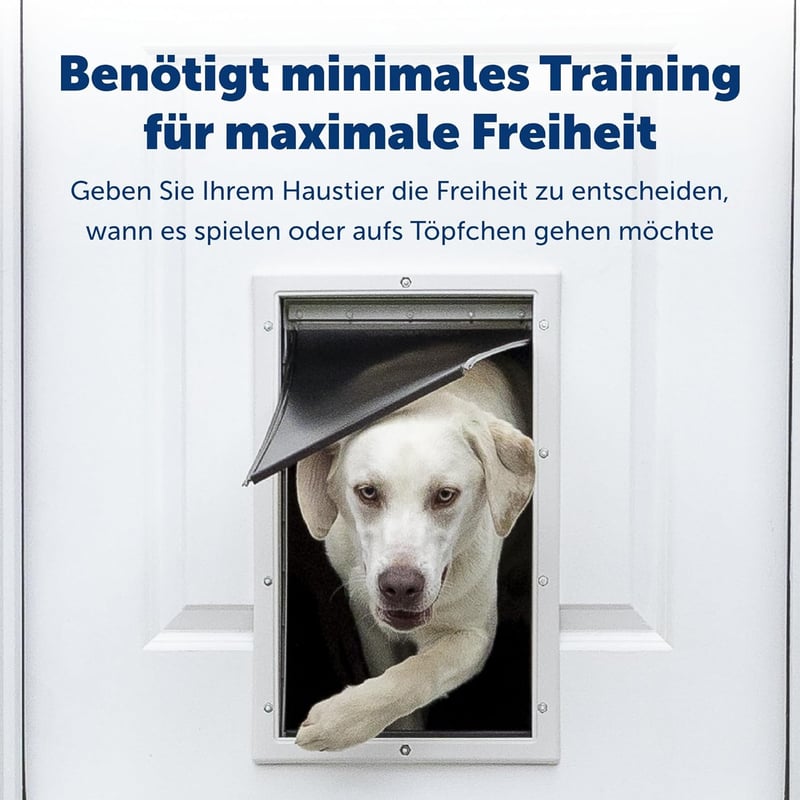 PetSafe Alumínium kutyaajtó mágneses záródással, flexibilis betéttel, alumínium keret, kicsi közepes nagy, macskaajtó nagy cicáknak