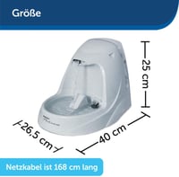 PetSafe Drinkwell vízszökőkút állítható vízáramlással egyszerű tisztítású háziállatoknak világosszürke 7