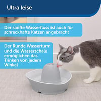 Keramická fontána pre mačky PetSafe Avalon alebo Bachgeflüster s 2-litrovou alebo 1,8-litrovou nádržou pre psov a mačky s dvojitým filtračným systémom 3
