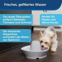 Keramická fontána pre mačky PetSafe Avalon alebo Bachgeflüster s 2-litrovou alebo 1,8-litrovou nádržou pre psov a mačky s dvojitým filtračným systémom 5