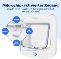 PetSafe Mikrochip Aktivált Macskaajtó 4 Irányú Zárral Energiatakarékos 4