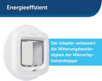 PetSafe Mikrochip Macskaajtó Szerelési Adapter Üveg és Fém Ajtóhoz 3