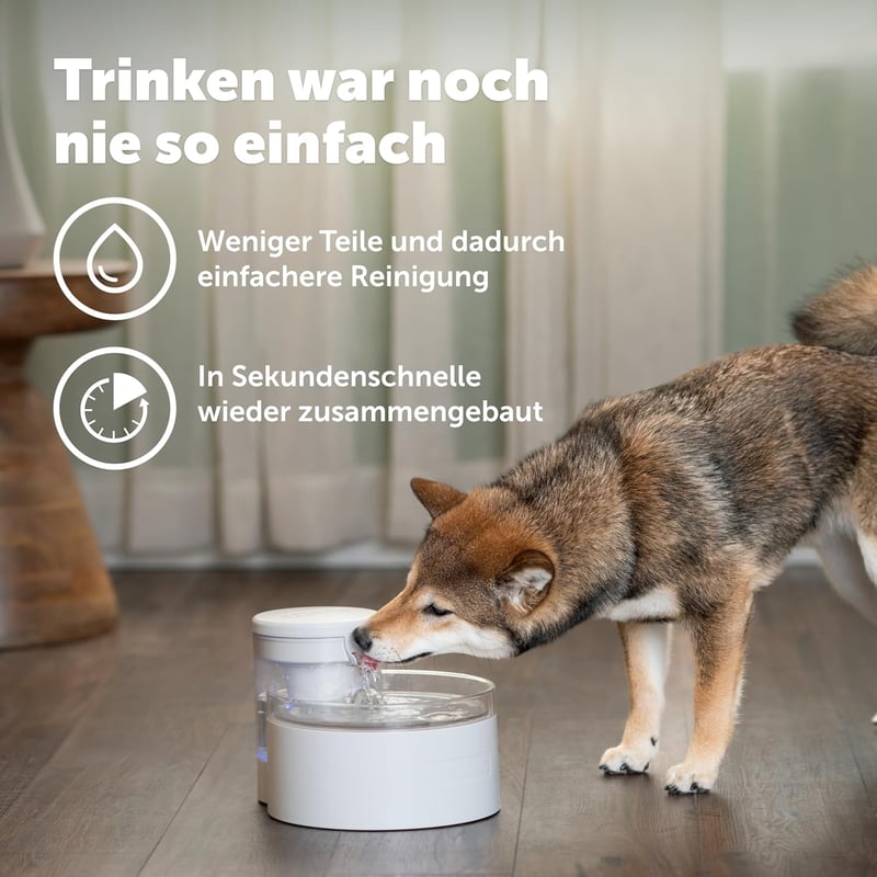 PetSafe Outlast 1,7L Ivóadagoló Macskáknak és Kis Kutyáknak Szűrővel