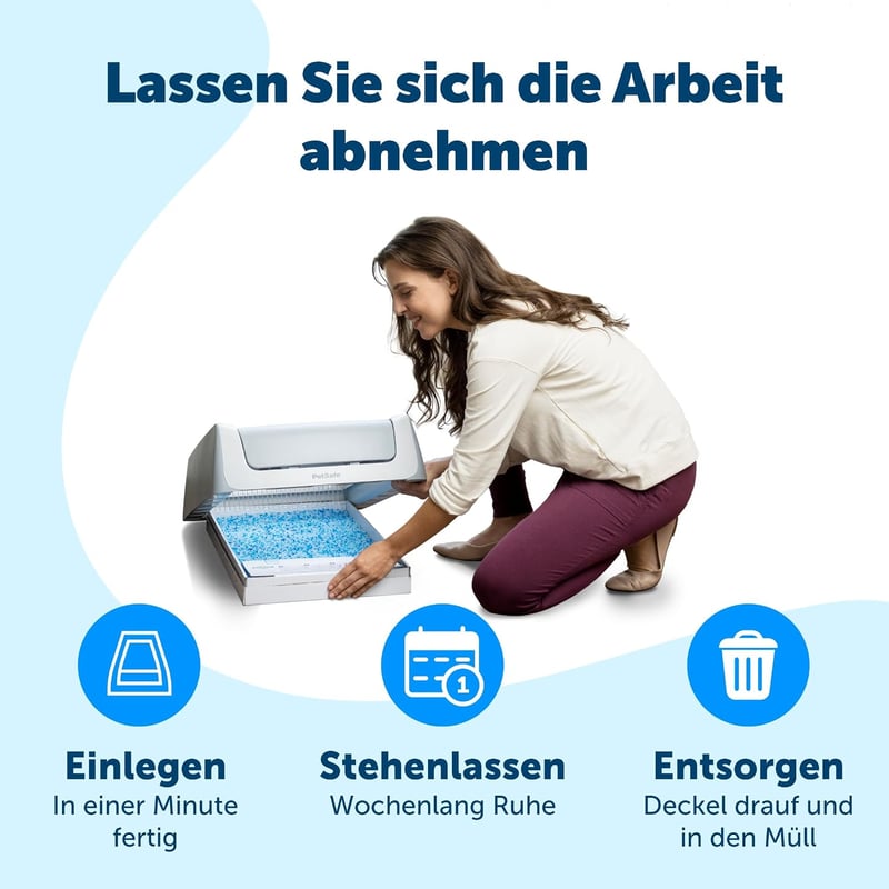 PetSafe ScoopFree Önműködő Macskavécé Kristályhomokkal 2. Generáció