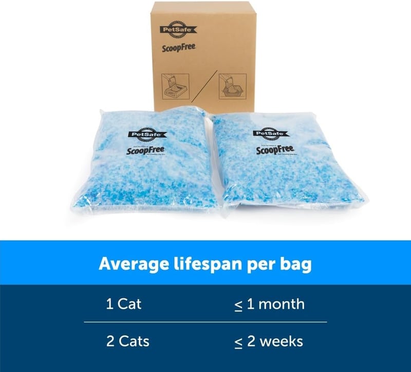 PetSafe ScoopFree Premium kristály macskaalom 2 csomag, szagkontroll