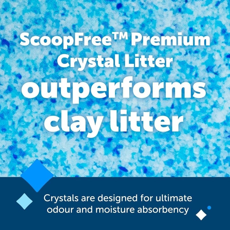 PetSafe ScoopFree Premium kristály macskaalom 2 csomag, szagkontroll