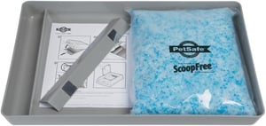 PetSafe ScoopFree újratölthető macskaalom tál kristályos alommal, szagszűrés, könnyen tisztítható, tartós kialakítás