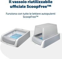 Tavă pentru litieră reîncărcabilă PetSafe ScoopFree cu nisip cristalin, controlul mirosurilor, ușor de curățat, design durabil 3