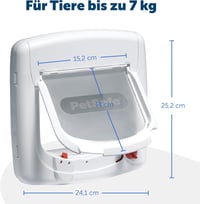 PetSafe Staywell Luxus mágneses macskaajtó fehér 7