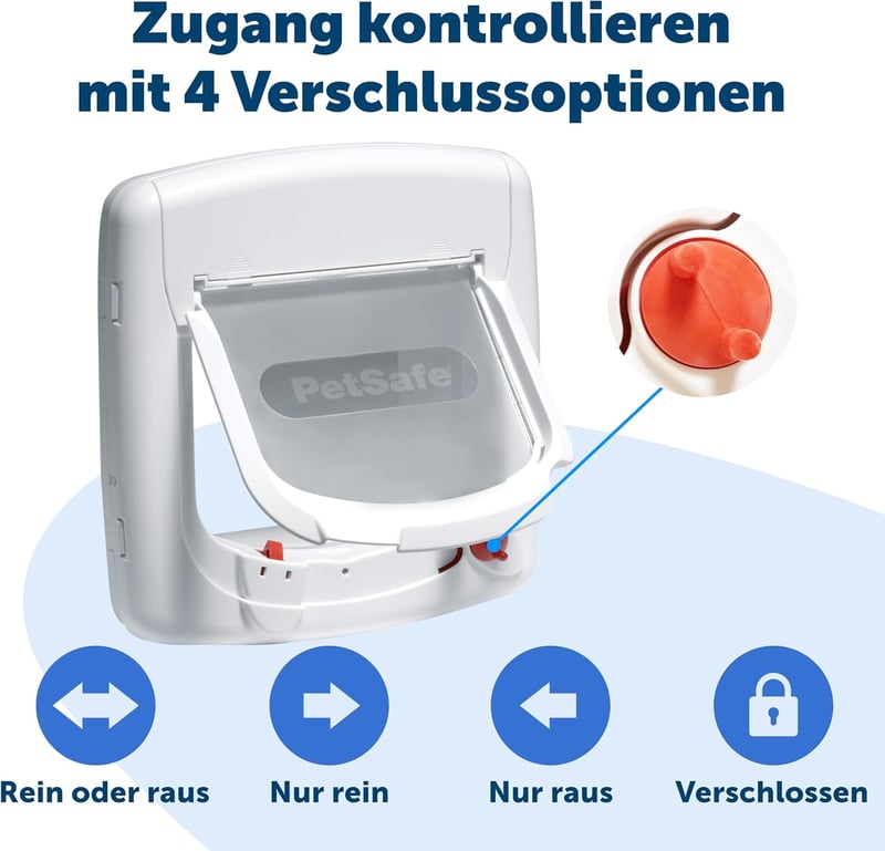PetSafe Staywell Luxus mágneses macskaajtó fehér