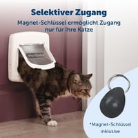 PetSafe Staywell Luxus mágneses macskaajtó fehér 3