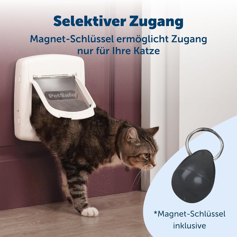 PetSafe Staywell Luxus mágneses macskaajtó fehér