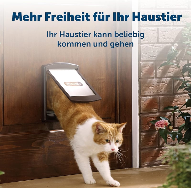 PetSafe Staywell Original kisállatkapu M méret, 18 kg-ig, barna