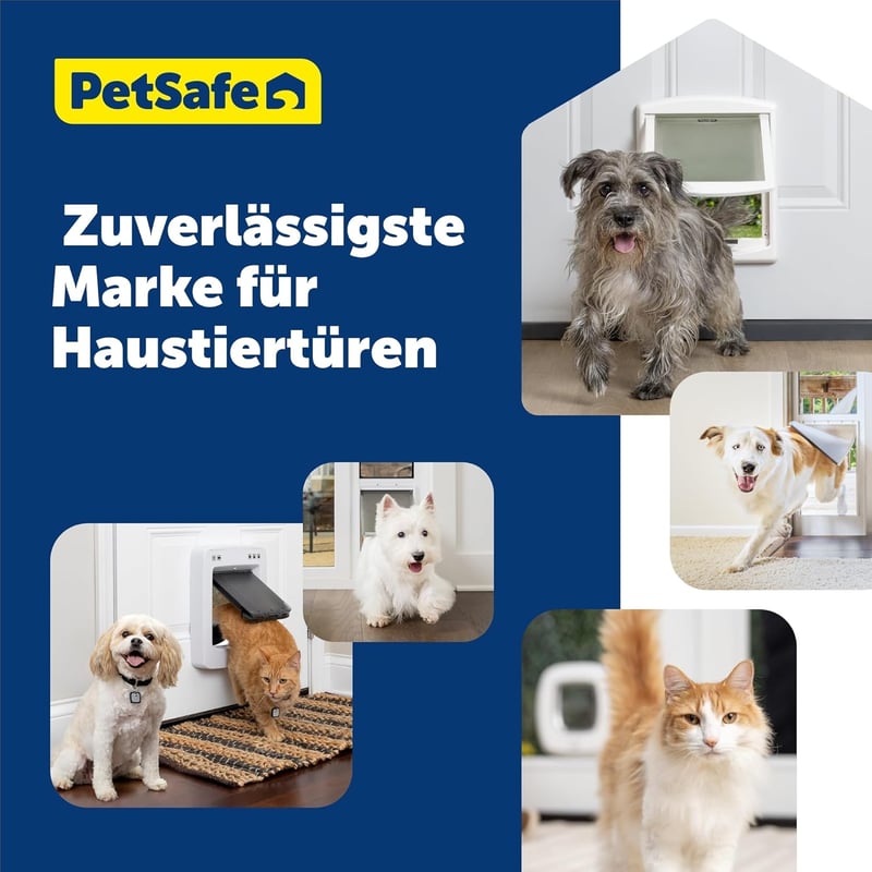 PetSafe Staywell Original M-es Macska és Kutya Ajtó, Fehér, 2 Záródási Mód
