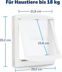 PetSafe Staywell Original M-es Macska és Kutya Ajtó, Fehér, 2 Záródási Mód 6