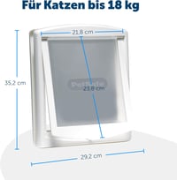 PetSafe Staywell Original M-es Macska és Kutya Ajtó, Fehér, 2 Záródási Mód 7