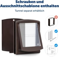 PetSafe Staywell Original Macska és Kutya Ajtó S Méret Barna 4