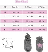 PetSmiler Kutyapulóver Kapucnival - Kötött Téli Ruha Kis Kutyáknak Chihuahua 1,5-10 kg Világosszürke M Méret 3