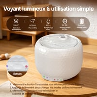 Bezdrôtová fontána pre mačky Petsuper 1,8 l, s batériou 5200 mAh, senzorom, ocenením Red Dot Design, tichým čerpadlom a 3 vymeniteľnými filtrami 9