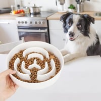 PETTOM Csúszásmentes Kerámia Kutyatál 21cm, Lassú Evés Tál Nagyobb Kutyáknak 7